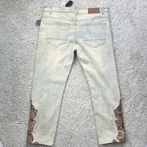 New With Tag Men’s 38x34 Vanilla Arketype Slim Fit Jeans Embroidered Leg Stitch